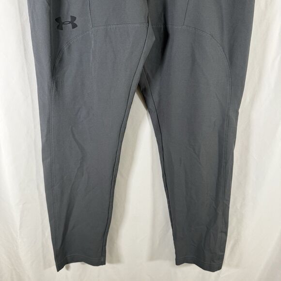 Under Armour Pants Women's Medium Grey Pull On Elastic Waist Drawstring Pockets - Picture 3 of 13